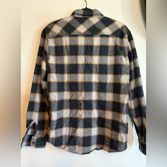 Brixton Checkered Shirt - Black and Brown - Picture 3 of 3